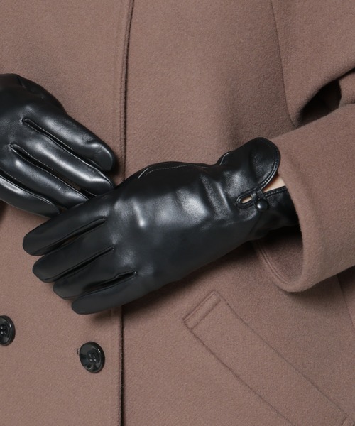Nano universe 手袋 NANO universe（ナノ・ユニバース） 手袋 裏起毛レザーグローブ