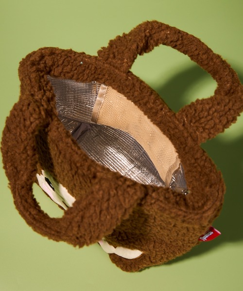 THE BAREFOOT トートバッグ 「 Monchhichi / モンチッチ 」ボア生地