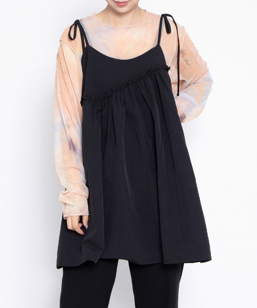 PUNYUS（プニュズ） ワンピース ナイロンリメイクキャミワンピース