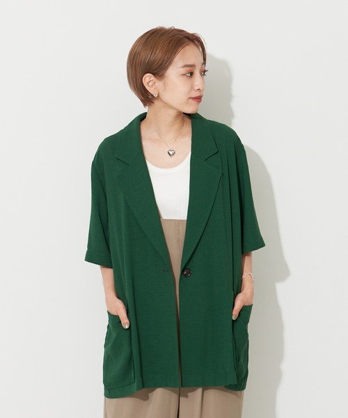 「NOMINE」 7分袖シャツ フリー ベージュ レディース_画像4