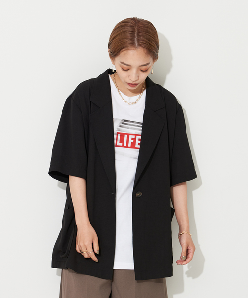 「NOMINE」 7分袖シャツ フリー ベージュ レディース_画像6