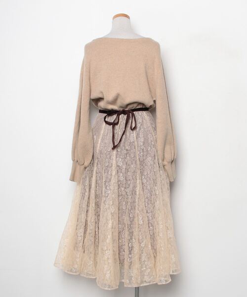 【美品】LILY BROWN ベージュ シャツドッキングワンピース LILY BROWN（リリーブラウン） ドッキングワンピース FREE ベージュ