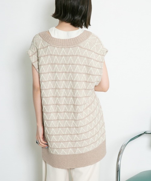 「KBF」 ノースリーブニット ONE ブラック系その他 レディース_画像6