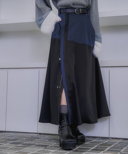 HARE（ハレ） スカート ハイショクカラーフレアスカート(HARE