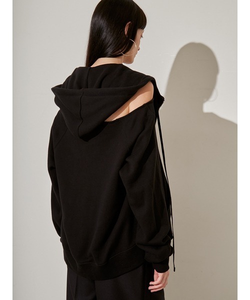 「styling/」 ジップアップパーカー FREE アイボリー レディース_画像2