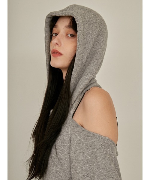 「styling/」 ジップアップパーカー FREE アイボリー レディース_画像6