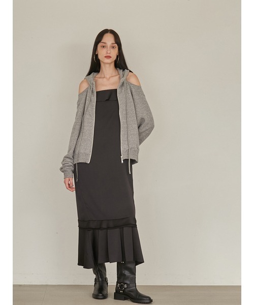 「styling/」 ジップアップパーカー FREE アイボリー レディース_画像7