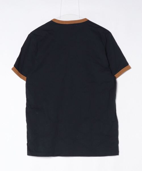 「FRED PERRY」 半袖Tシャツ M ネイビー レディース_画像2