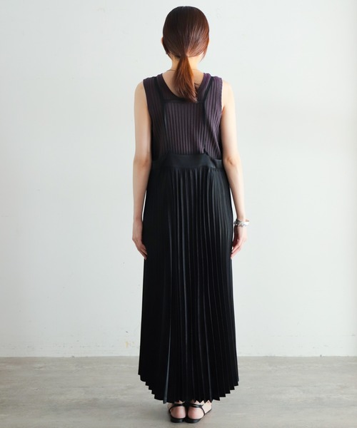 「NOMBRE IMPAIR」 キャミソールワンピース FREE ブラック レディース_画像3