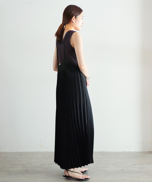 「NOMBRE IMPAIR」 キャミソールワンピース FREE ブラック レディース_画像5