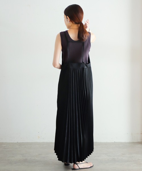 「NOMBRE IMPAIR」 キャミソールワンピース FREE ブラック レディース_画像6