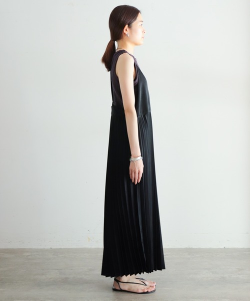 「NOMBRE IMPAIR」 キャミソールワンピース FREE ブラック レディース_画像8