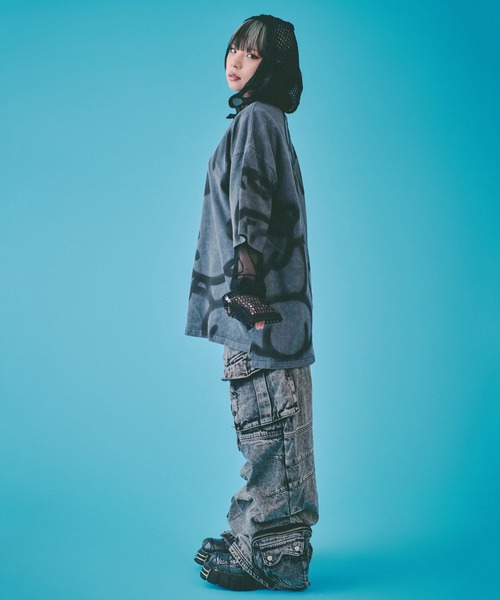 「GALFY」 半袖Tシャツ L ブラック メンズの画像