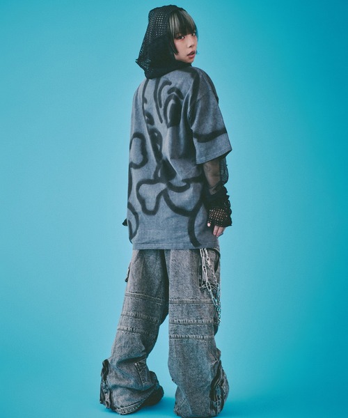 「GALFY」 半袖Tシャツ L ブラック メンズの画像
