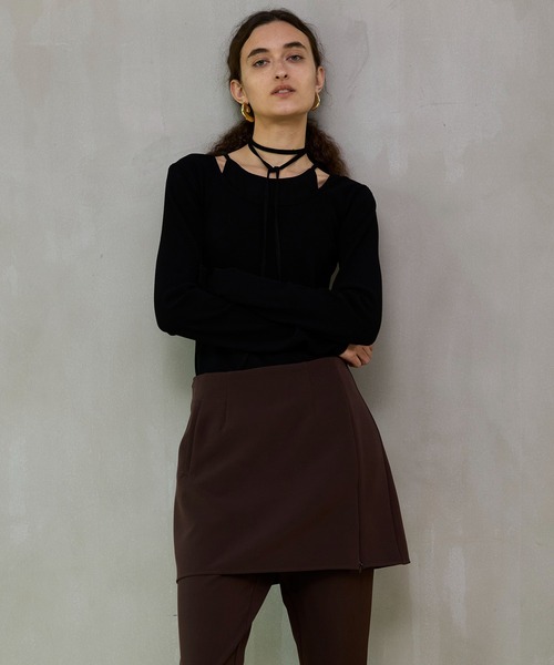 MAISON SPECIAL（メゾンスペシャル） tシャツ Layered Rib Top