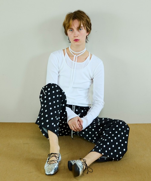 MAISON SPECIAL（メゾンスペシャル） tシャツ Layered Rib Top