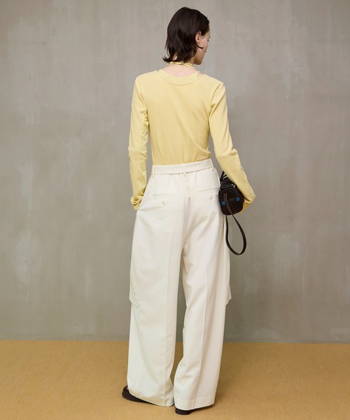 MAISON SPECIAL（メゾンスペシャル） tシャツ Layered Rib Top