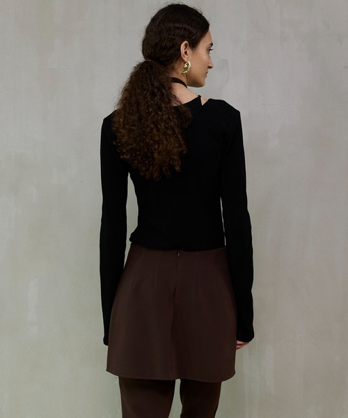 MAISON SPECIAL（メゾンスペシャル） tシャツ Layered Rib Top
