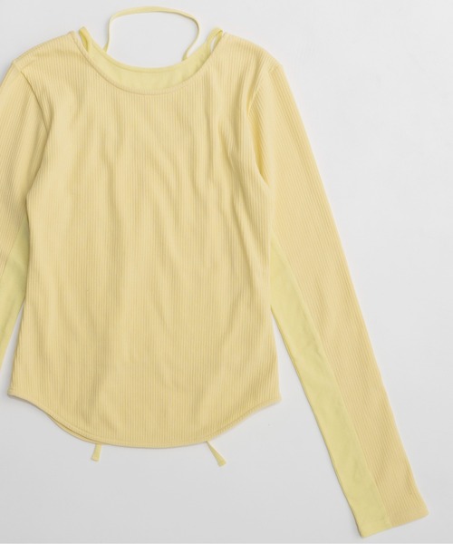 MAISON SPECIAL(メゾンスペシャル) tシャツ Layered Rib Top MAISON SPECIAL(メゾンスペシャル) tシャツ Layered Rib Top