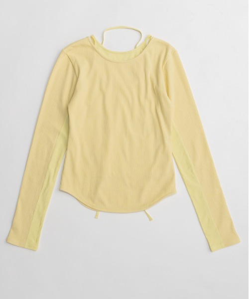 MAISON SPECIAL（メゾンスペシャル） tシャツ Layered Rib Top
