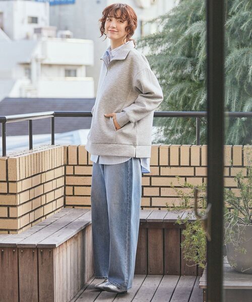 「AMERICAN HOLIC」 長袖カットソー L オフホワイト レディース_画像3