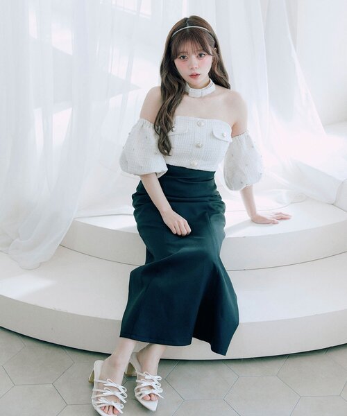 OLIVE des OLIVE（オリーブデオリーブ） ドレス 「Belle Charme」Tweed