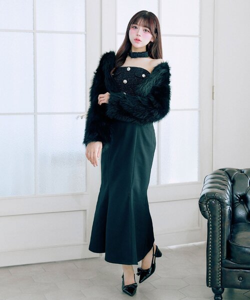 OLIVE des OLIVE（オリーブデオリーブ） ドレス 「Belle Charme」Tweed