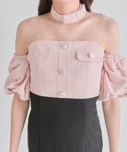 Belle Charme ドレス 「Belle Charme」Tweed Mermaid Dress : ZOZOTOWN