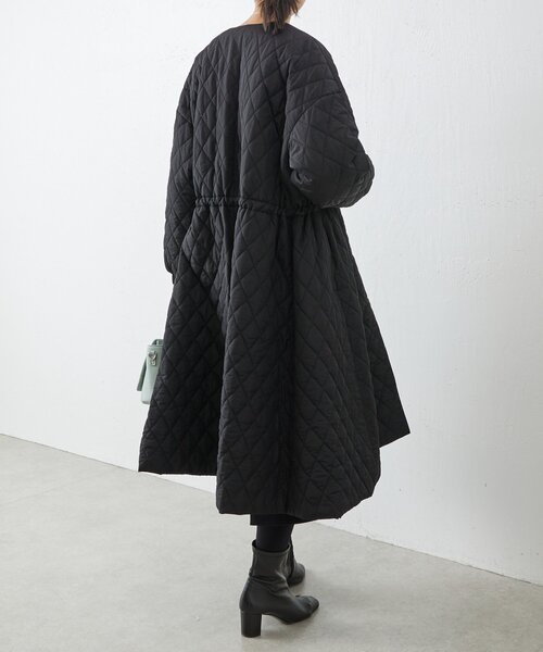 ビアズリーブラック キルティング ロングコート フリーサイズ BEARDSLEY（ビアズリー） キルティングブルゾン FREE グリーン