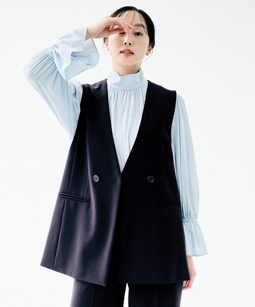 UNTITLED（アンタイトル） ベスト ジレ 「洗える/ストレッチ性