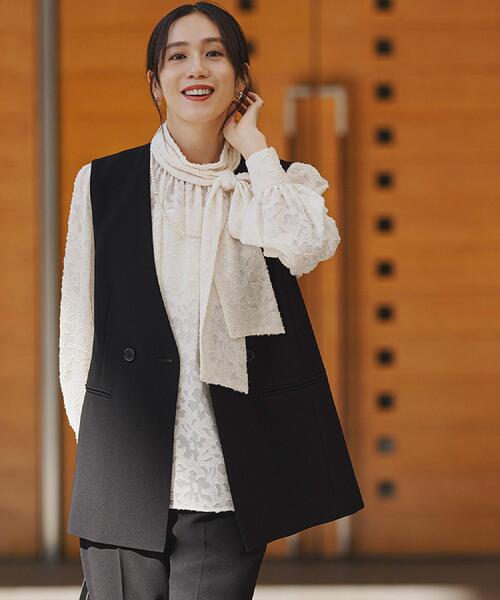 UNTITLED（アンタイトル） ベスト ジレ 「洗える/ストレッチ性