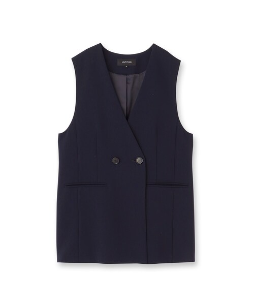 UNTITLED（アンタイトル） ベスト ジレ 「洗える/ストレッチ性
