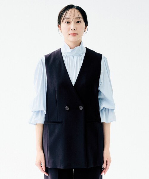 UNTITLED（アンタイトル） ベスト ジレ 「洗える/ストレッチ性