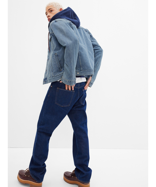 「GAP」 デニムジャケット X-SMALL ライトインディゴブルー メンズ_画像2