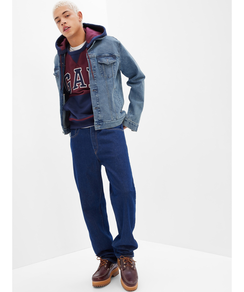 「GAP」 デニムジャケット X-SMALL ライトインディゴブルー メンズ_画像5