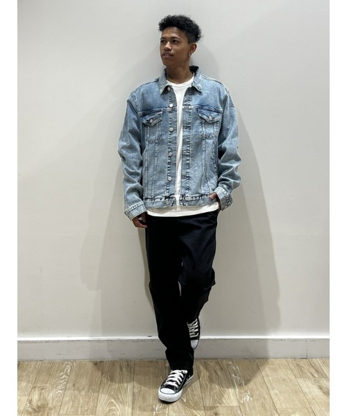 「GAP」 デニムジャケット X-SMALL ライトインディゴブルー メンズ_画像6