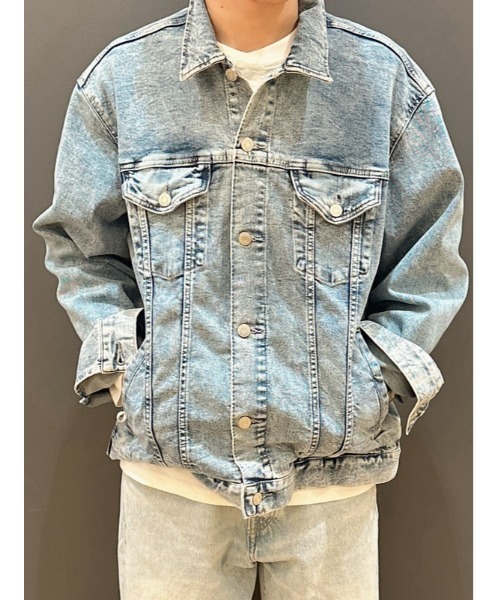 「GAP」 デニムジャケット X-SMALL ライトインディゴブルー メンズ_画像7