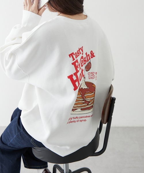 「continuer de NICE CLAUP」 スウェットカットソー FREE ピンク レディース_画像2