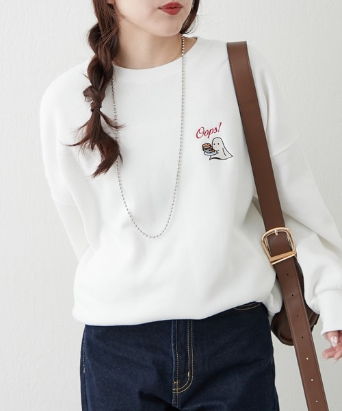 「continuer de NICE CLAUP」 スウェットカットソー FREE ピンク レディース_画像3