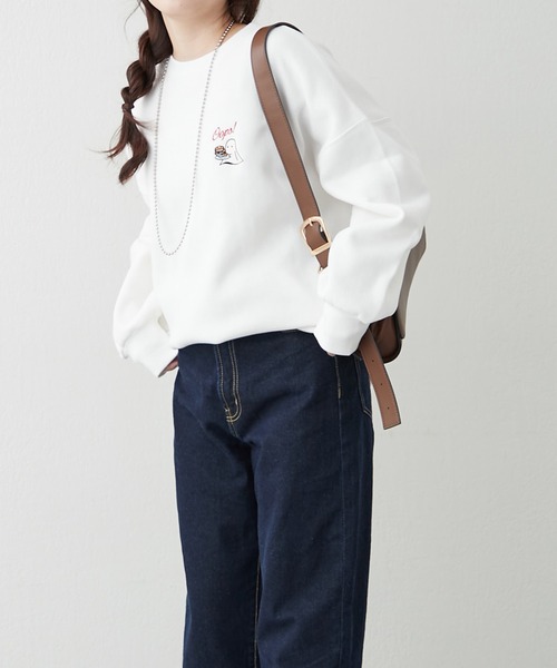 「continuer de NICE CLAUP」 スウェットカットソー FREE ピンク レディース_画像5