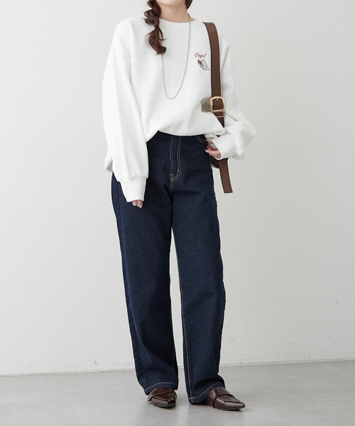 「continuer de NICE CLAUP」 スウェットカットソー FREE ピンク レディース_画像7