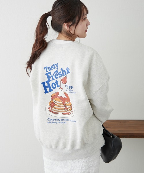 「continuer de NICE CLAUP」 スウェットカットソー FREE ピンク レディース_画像8