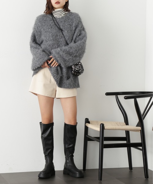 「FREE'S MART」 長袖ニット FREE ブルー レディース_画像2