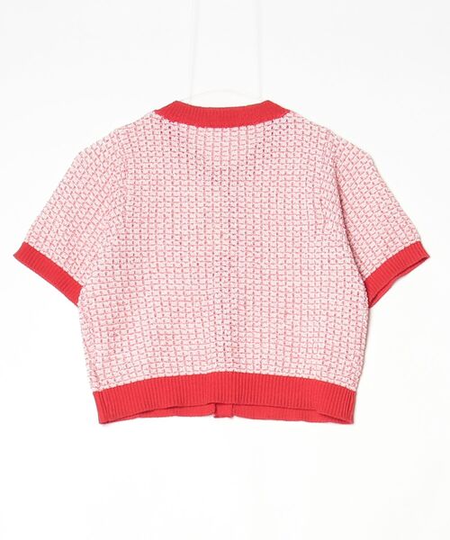 「CALNAMUR」 カーディガン FREE レッド レディース_画像2