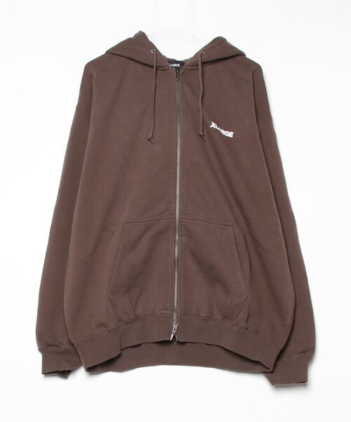 XLARGE（エクストラ ラージ） ジップアップパーカー X-LARGE ブラウン