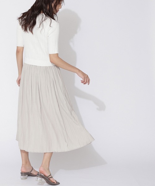 「NATURAL BEAUTY BASIC」 ドッキングワンピース MEDIUM ブルー系その他 レディース_画像2