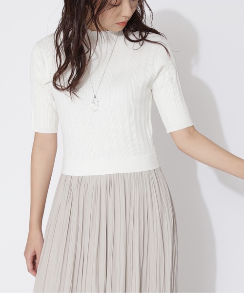 「NATURAL BEAUTY BASIC」 ドッキングワンピース MEDIUM ブルー系その他 レディース_画像4