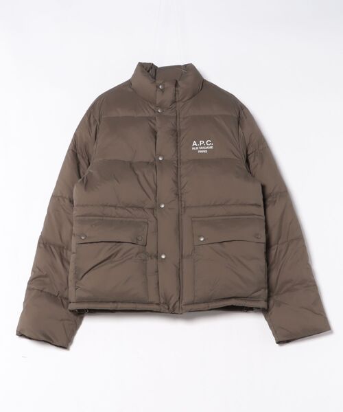 ★ほぼ新品★A.P.C. アーペーセー　フード付き綿混ナイロンジャケット A.P.C.×ミズノ“防風撥水性ナイロン”のマウンテンジャケット、シックな