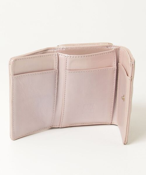 MARY QUANT ピンク 二つ折り財布 マリークワント 牛革 二つ折り財布 レザー ウォレット ピンク 新品未