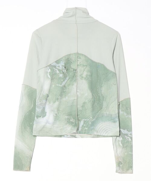 「A + TOKYO」 長袖カットソー FREE グリーン レディース_画像2